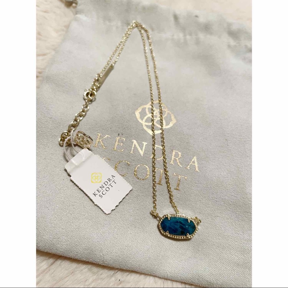 Kendra Scott Elisa blue necklace